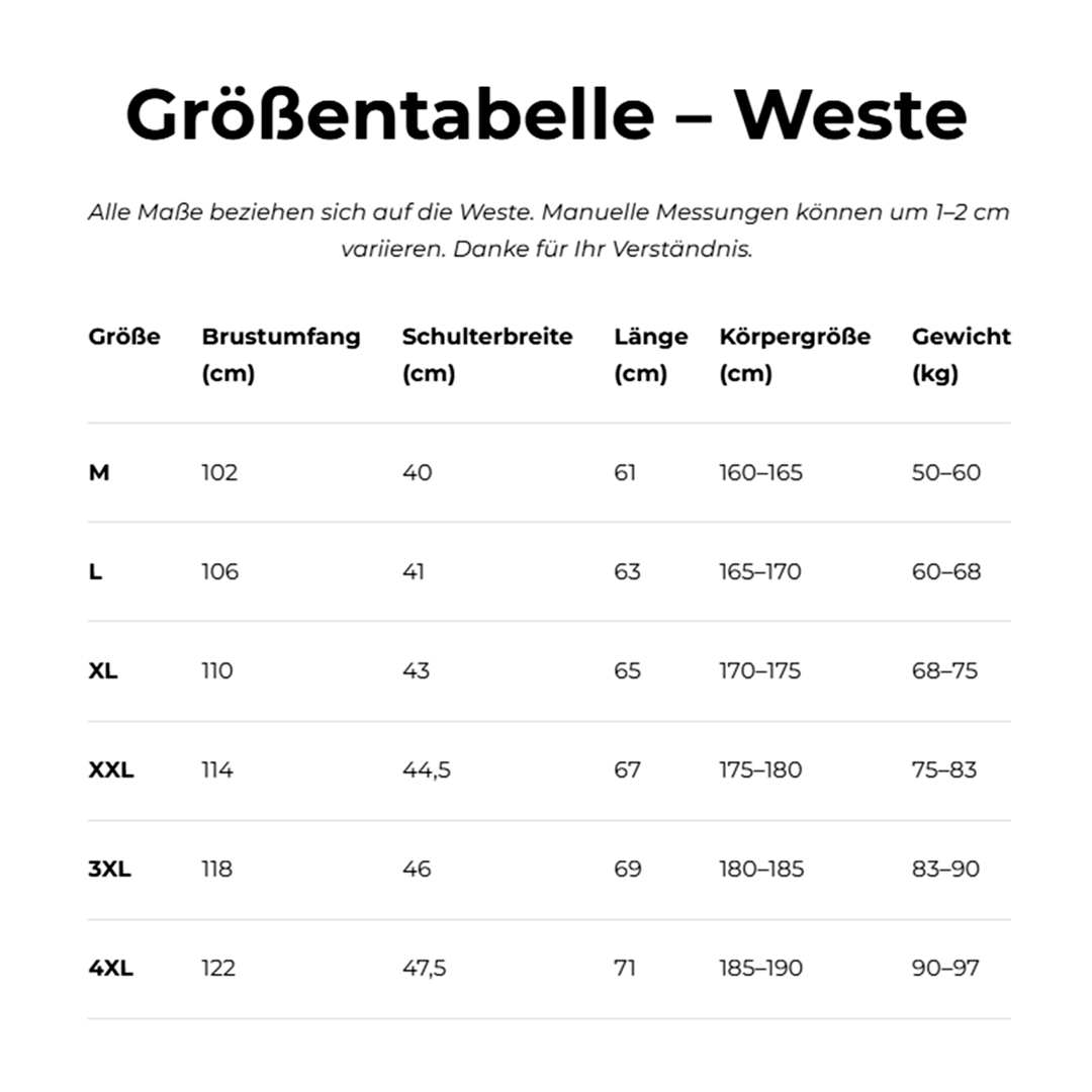 Weste + Kostenloser Pullover LCT (RÄUMUNGSVERKAUF)